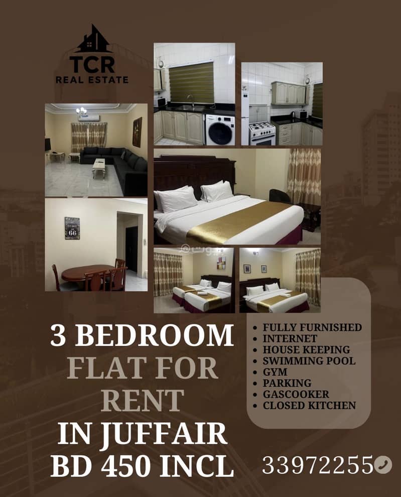 3 Bedroom Apartment For Rent Juffair, Capital Governorate 3 Bedroom Apartment For Rent Juffair, Capital Governorate